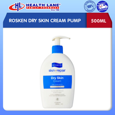 ROSKEN DRY KULIT KRIM PUMP (500ML)